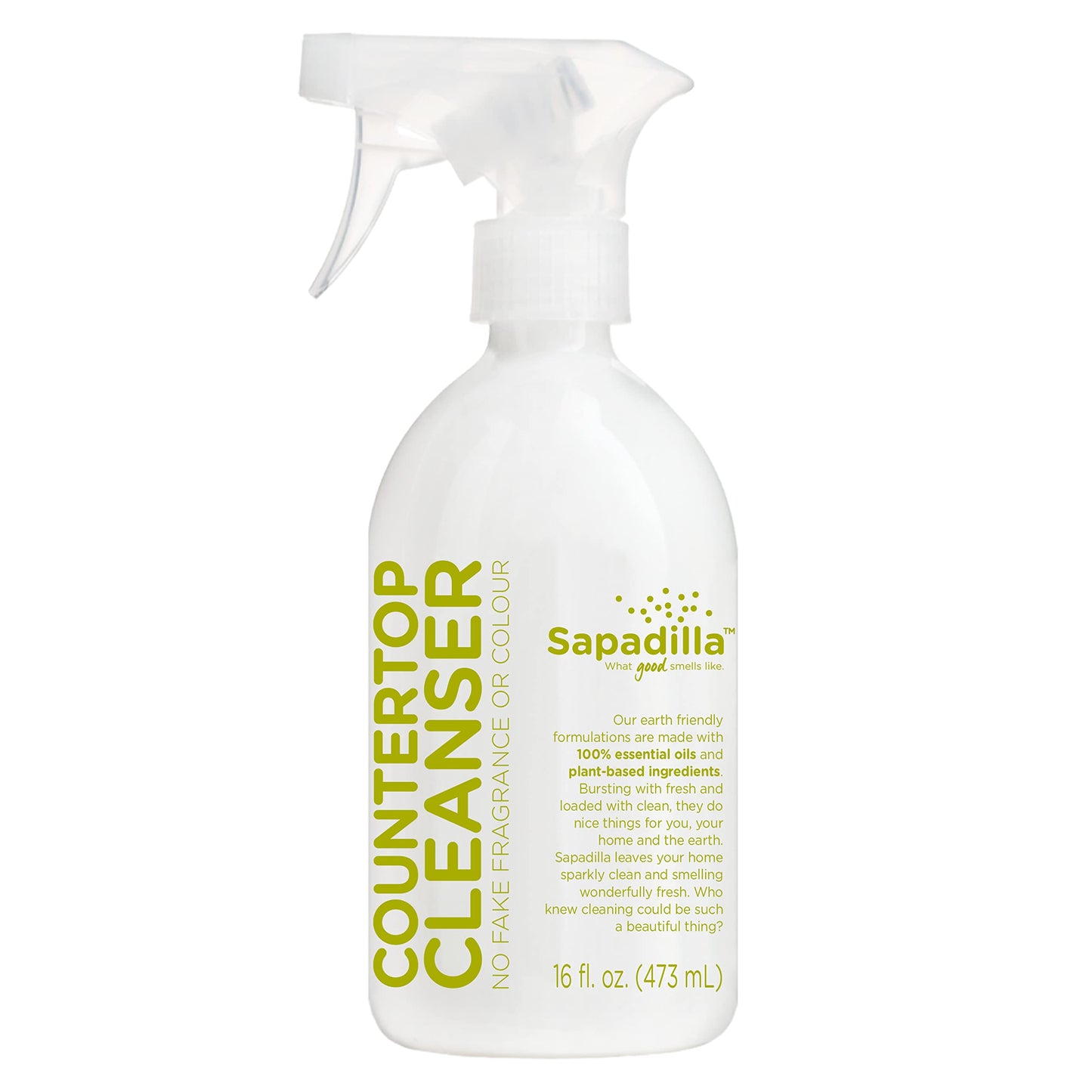 Sapadilla Multi-Surface Countertop Spray - Rosemary + Peppermint - Made with 100% Pure Essential Oil Blends, Multi-Purpose Household Cleaner, Aromatic, Plant Based, Biodegradable, 16 Ounce (Pack of 1)