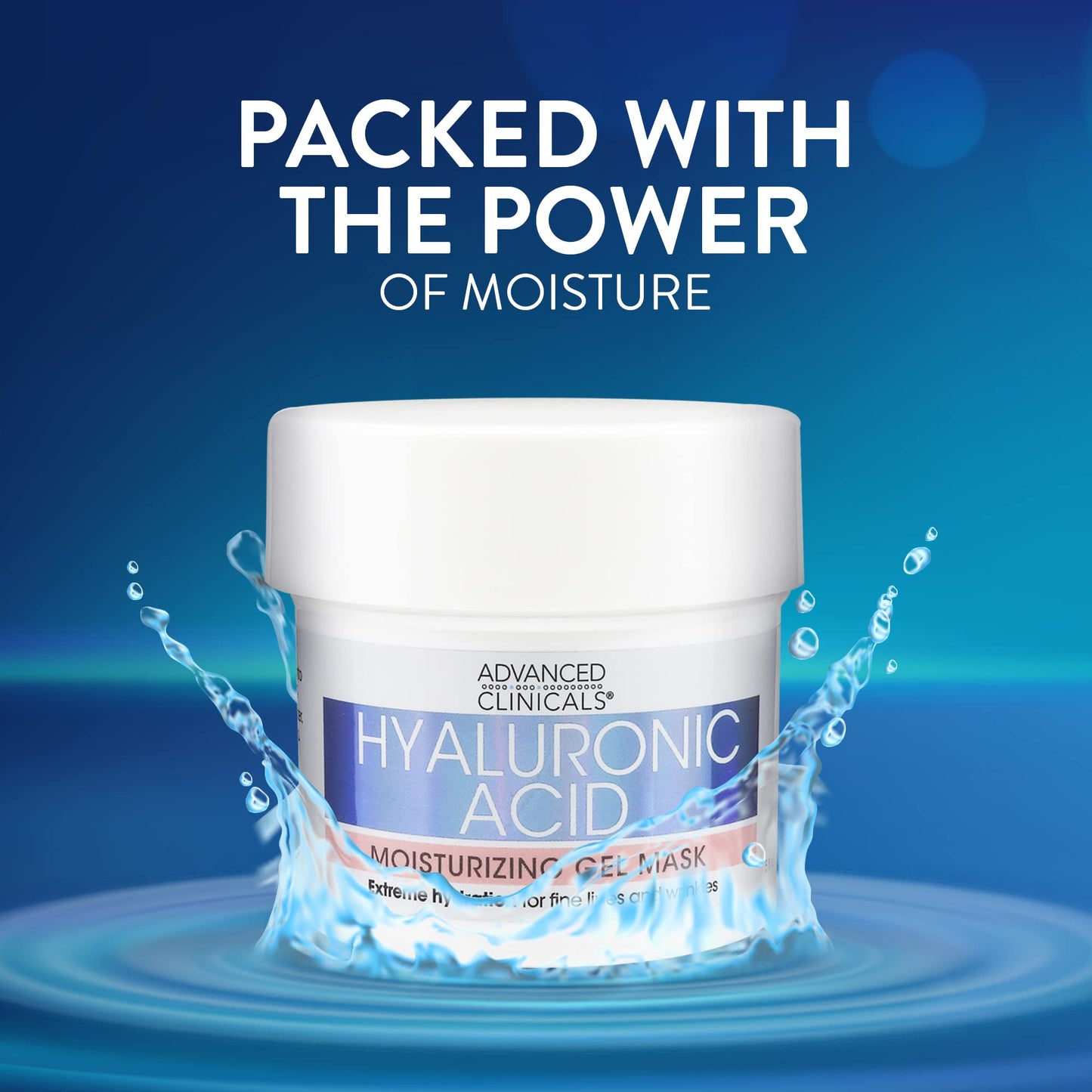 Advanced Clinicals Collagen Anti Aging Gel Mask W/Coconut Oil & Rosewater + Hyaluronic Acid Moisturizing Gel Mask W/Soothing Chamomile 2-Pack Skin Care Set. Hydrating Facial Skincare Mask Bundle
