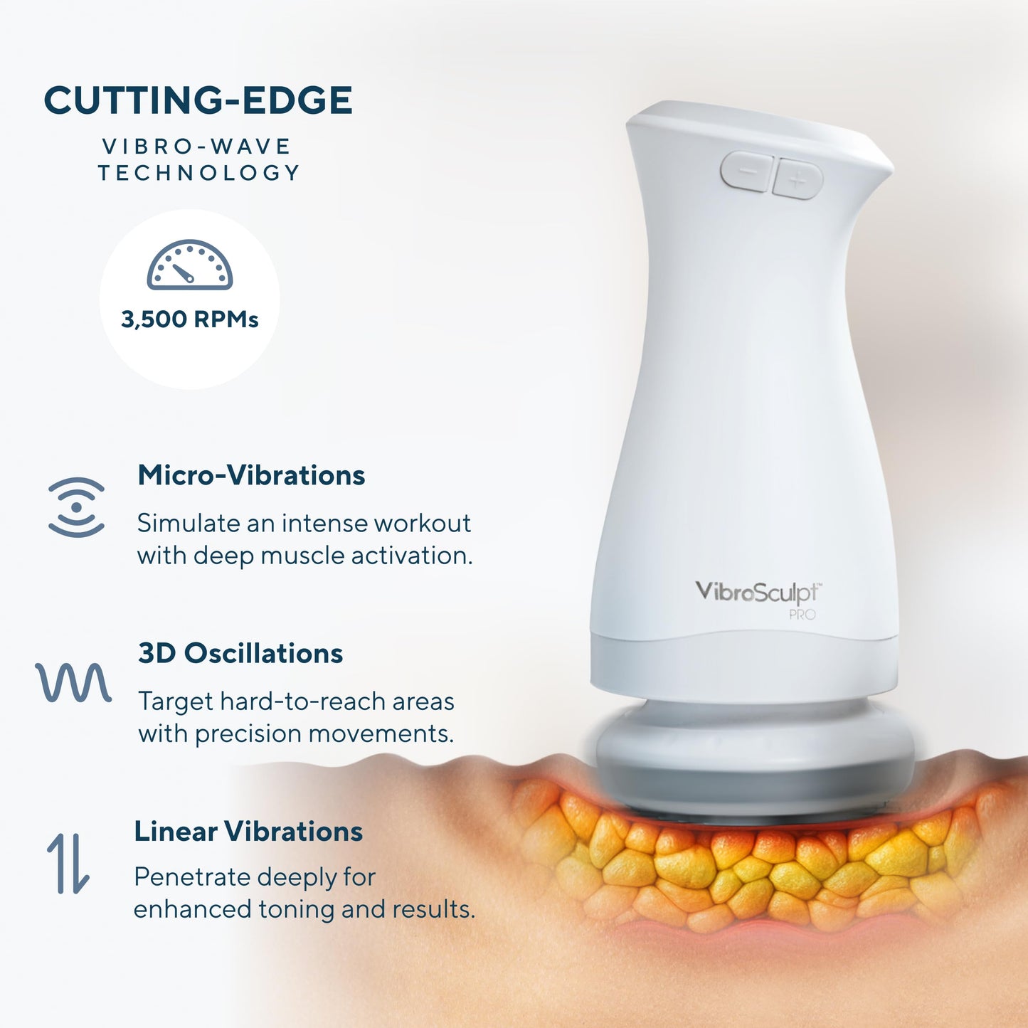 Vibro Sculpt Pro Kit with Pro Pads and Vitamin C – Complete Sculpting Massager Set with pro Pads and Vitamin C Serum Vitamin C Bundle for at-Home Contouring & Body Care