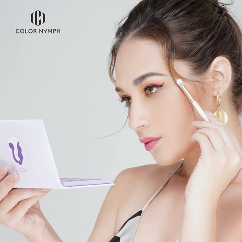 Color Nymph Makeup Organizers, Foldable Storage Box Coming with Full Kit Cosmetic Sets Makeup Kits For Teens Girls Make up Kit Includs Eyeshadow Mascara Lipstick Lipgross Blush and Tools -Purple