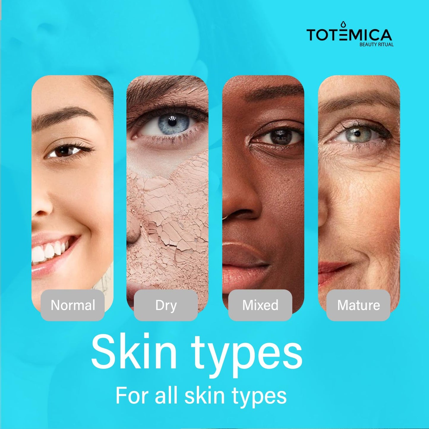 TOTEMICA Face Moisturizer with Niacinamide, Hyaluronic Acid, and Peptides, Wrinkle Filler Anti Aging Serum, Firming Moisturizer for All Skin Types - Vegan, Cruelty-Free (1.69 Fl Oz)