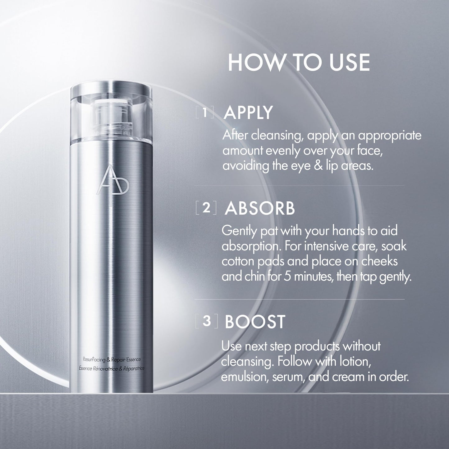 AP Beauty (by AMOREPACIFIC) M.D. Resurfacing and Repair Essence 150mL/5.07 fl.oz., Skin Refining, Hydrating, Texture Smoothing, and Moisture Barrier Strengthening, Glow Boosting Care, Luxury Skincare