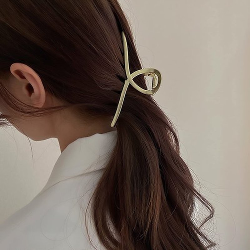 2Pack Matte Metal Hair Claw Clips Strong Hold No Slip Hair Clamp for Thin and Thick Hair Accessoriesas Gift for Women Girls (2pcs/box,Matte Gold & Rose Gold)