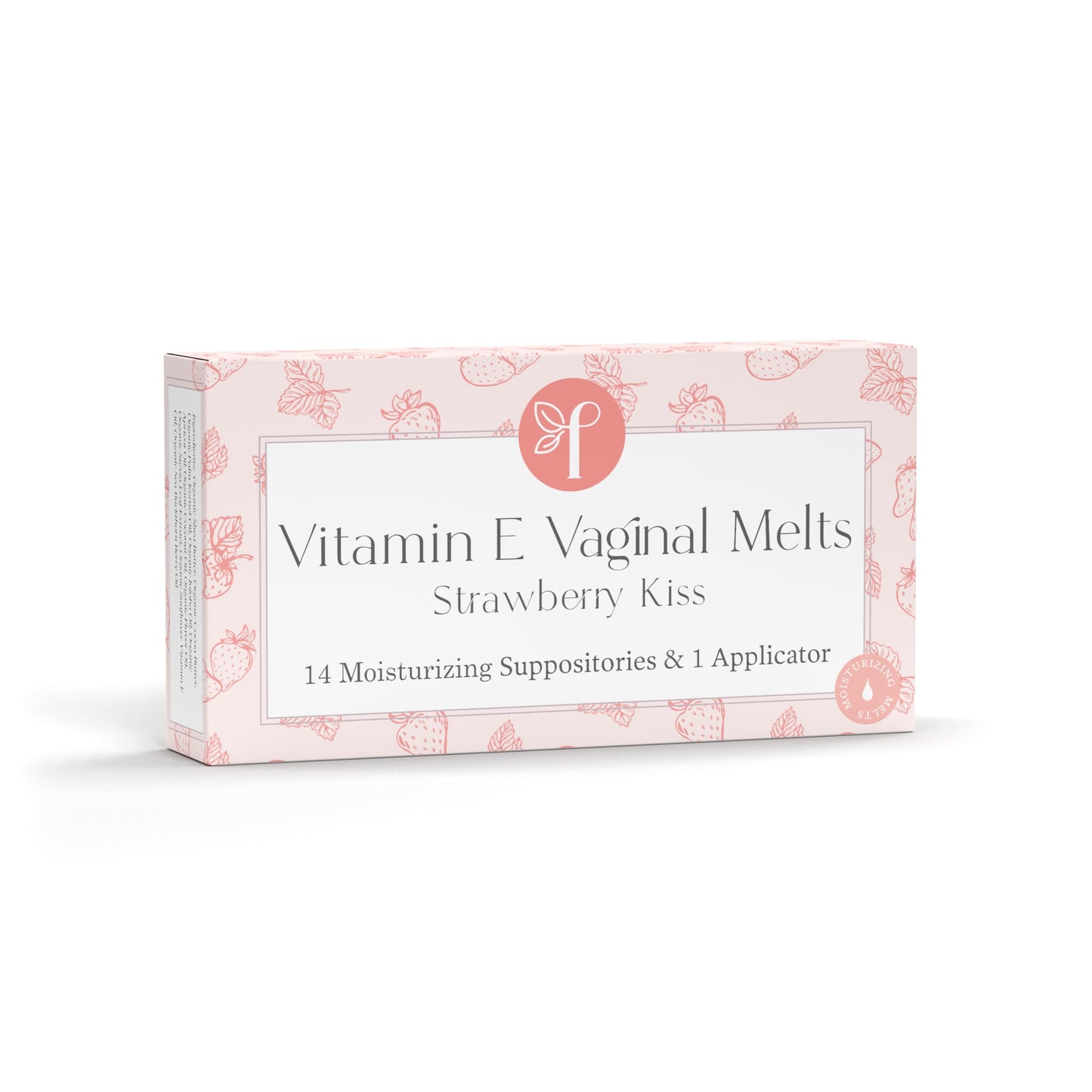 Femallay Organic Vitamin E Vaginal Melts – Strawberry Kiss – 1-pack