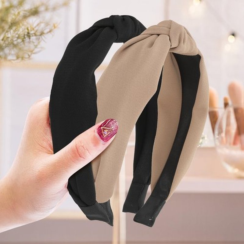 HMGDZ Headbands,Stylish Top Knotted Headbands - Knotted Headband For Women,Fashion No Slip Headband for Women Hairbands,Suitable for Washing Face, Beauty, Study, Work and Daily Life.