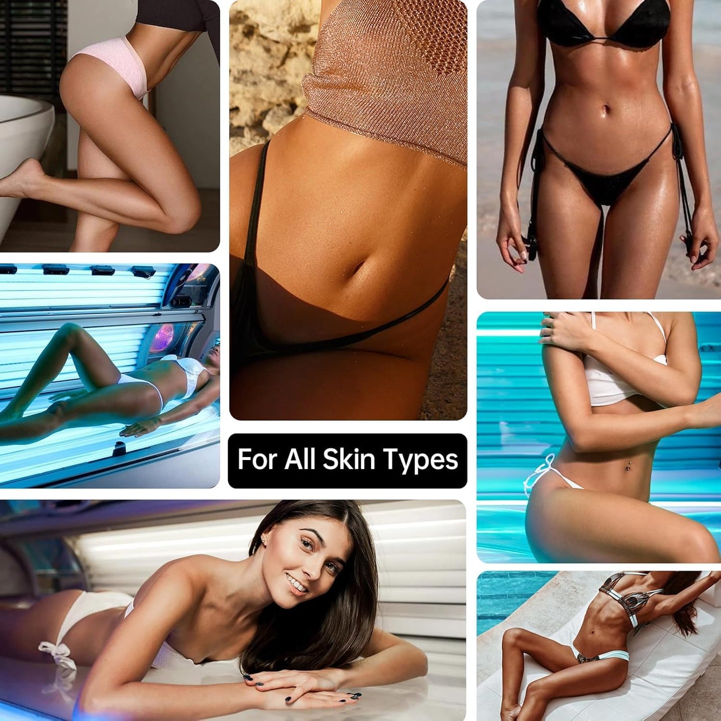 Tanning Bed Lotion, Instant Dark Tanning Lotion, Tanning Bed Lotion With Bronzer, Free of Cruelty, Gluten, Mineral Oil, Moisturizing Formula for All Skin Types,10.15oz