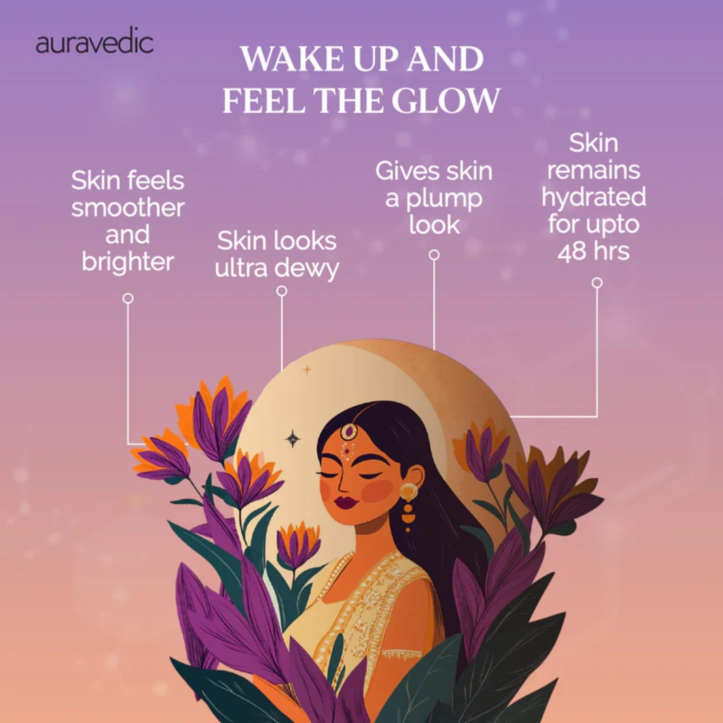 Auravedic Kumkumadi Overnight Face & Sleeping Mask | Deep Hydration & Plumping Night Treatment for Radiant-Looking Skin | Ayurvedic Face Mask for Dull, Dry Skin | 1.76 Oz (50g)
