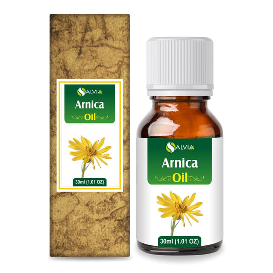 Arnica (Arnica Montana) Therapeutic Essential Oil by Salvia Amber Bottle Natural Uncut Undiluted Pure Cold Pressed Undiluted Aromatherapy Premium Oil 30 ml (1.01 fl oz)