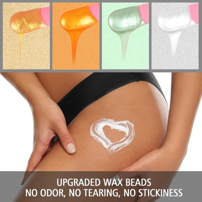 MaxFlat Dark Gray Waxing Kit, Wax Kit for Women Men with Upgrade Brazilian Wax, Digital Wax Pot, Hard Wax Kit for Full Body Armpit Leg Bikini Waxing