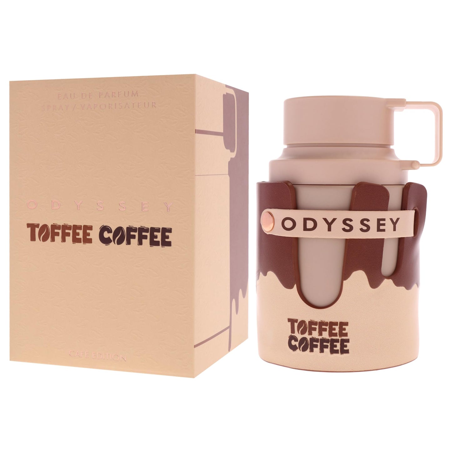 Armaf Odyssey Toffee Coffee – Sweet, Gourmand, Woody – Eau de Parfum Spray Long-Lasting Fragrance for Unisex, 3.4 Ounce / 100 ml