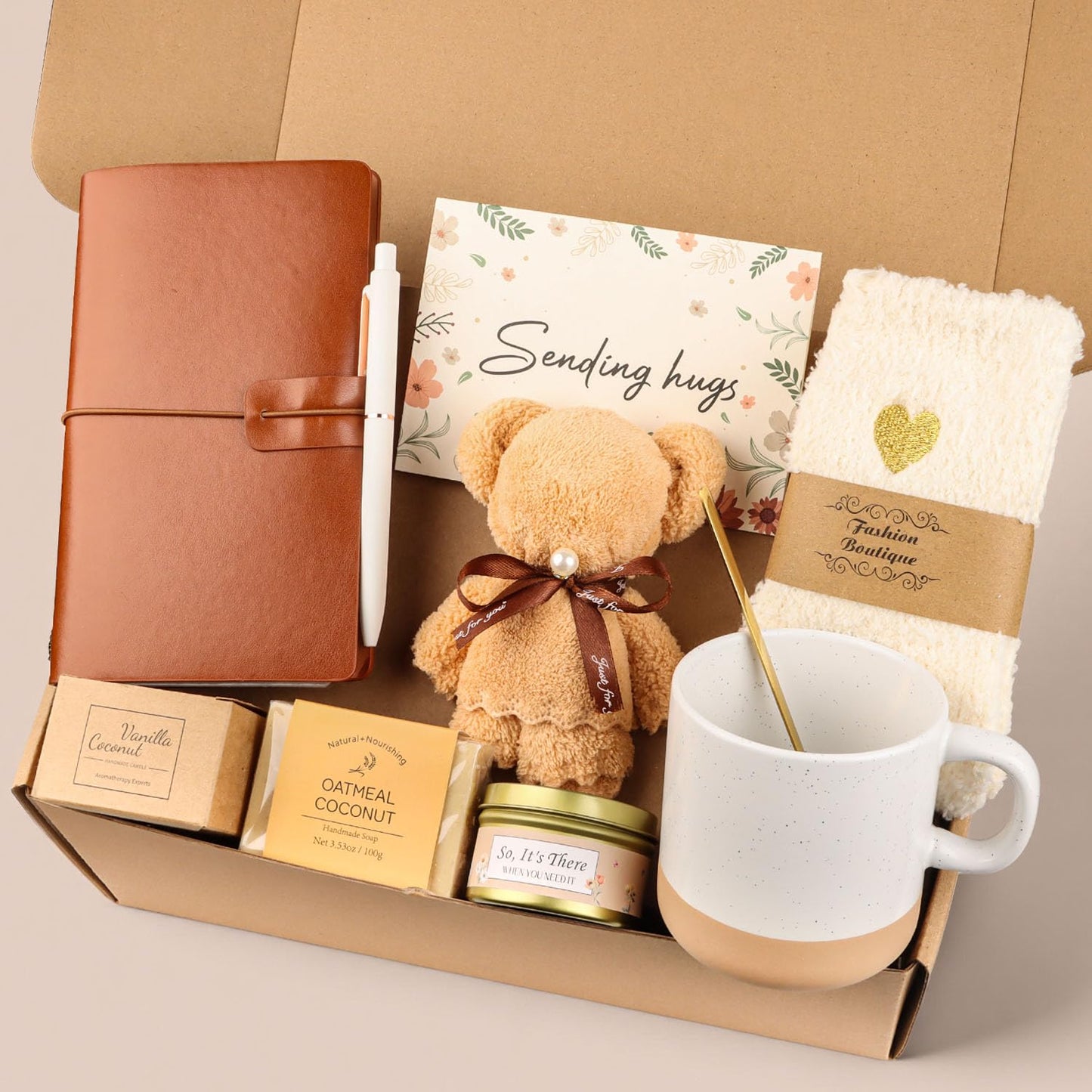 Get Well Soon Gift Baskets for Women, Thinking of You Self Care Gifts for Women Unique Gift Baskets Care Package, Happy Birthday Gift for Her, Mom, Sister, Best Friend, Wife, Girlfriend, Coworker
