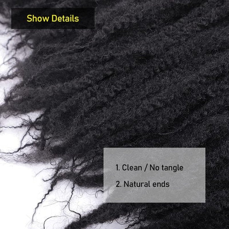 KGBFASS 36inch Black Marley Hair Super Long Kinky Curly Marley Twist Braiding Hair Synthetic Afro Marley Braids for Box Faux Locs Cuabn Twists Hair Extensions 3Pcs(1B#)