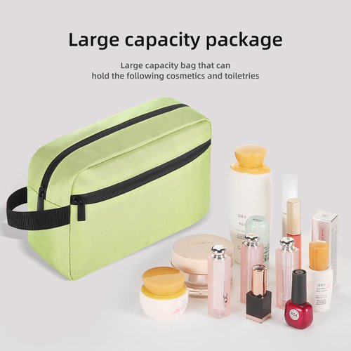 Icramsy Travel Toiletry bag Toiletry bag for women men Hanging toiletry bag Cosmetic bag Travel accessories for Women Men Girls (Grass green)