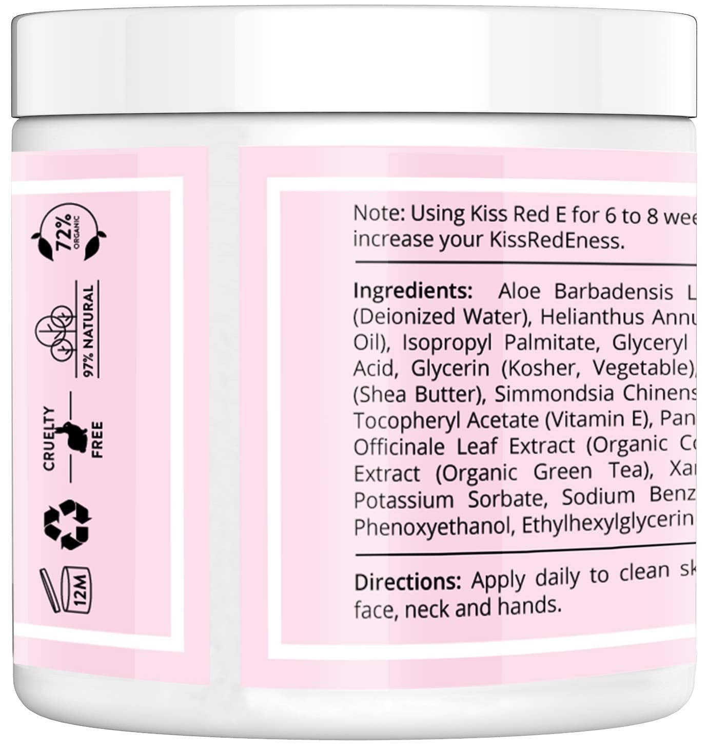 KissRedE Anti Aging Face Cream. Best Anti Wrinkle Cream Moisturizer For Face, Hands, Neck. Reduce Wrinkles, Fine Lines, Crows Feet, Puffy Eyes.