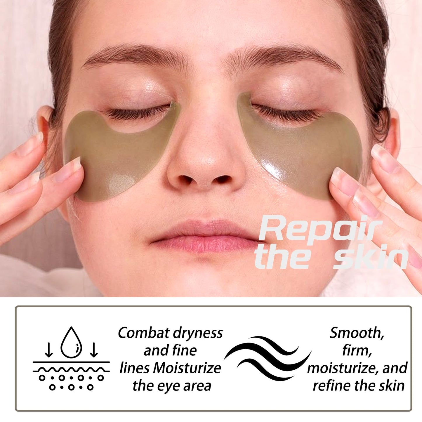 ZZCQzeze 3 Pairs Under Eye Patches,Hydrating Under Eye Masks,Moisturizing Eye Patches Bulk for Dark Circles,Undereye Mask Patches for Eye Care,Nourishing Eyemask Skin Care Set for Women 06