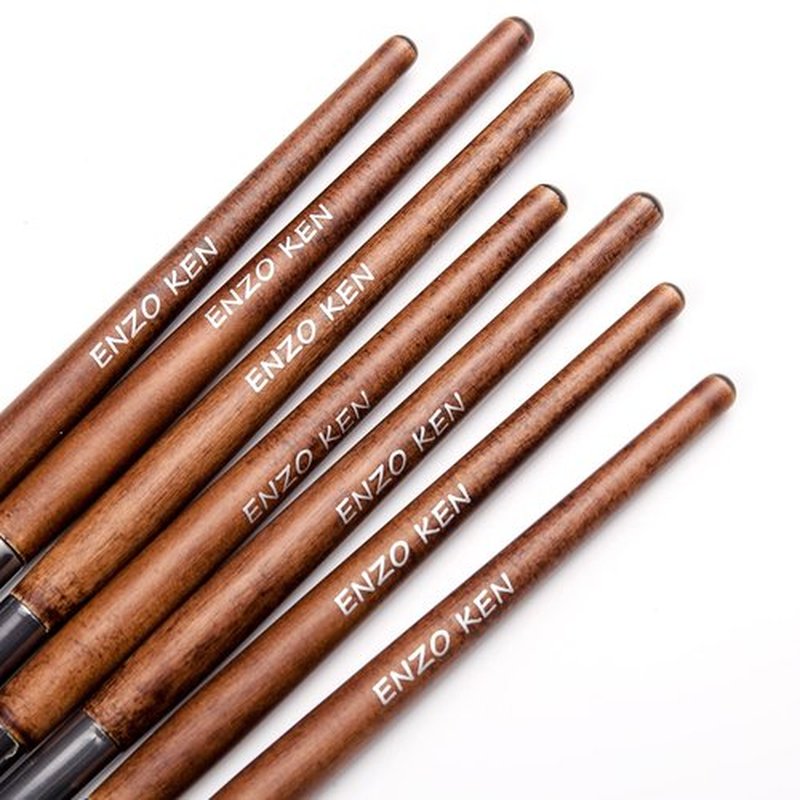 ENZO KEN Natural Pony Hair Eye Shadow Brush Set, Small Eyeshadow Brushes Set, Eye Makeup Brushes Set Professional, Small Nose Contour Brush, Angled Eyeshadow Brush, Eye Brush, Eyeshadow Blending Brush
