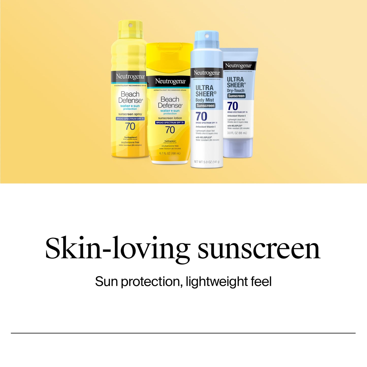 Neutrogena Beach Defense Sunscreen Stick SPF 50 Broad Spectrum UVA UVB Protection Lightweight Water Resistant up to 80 Minutes Oil-Free No-Mess Beach-Strength Sun Protection for Whole Family, 1.5 oz