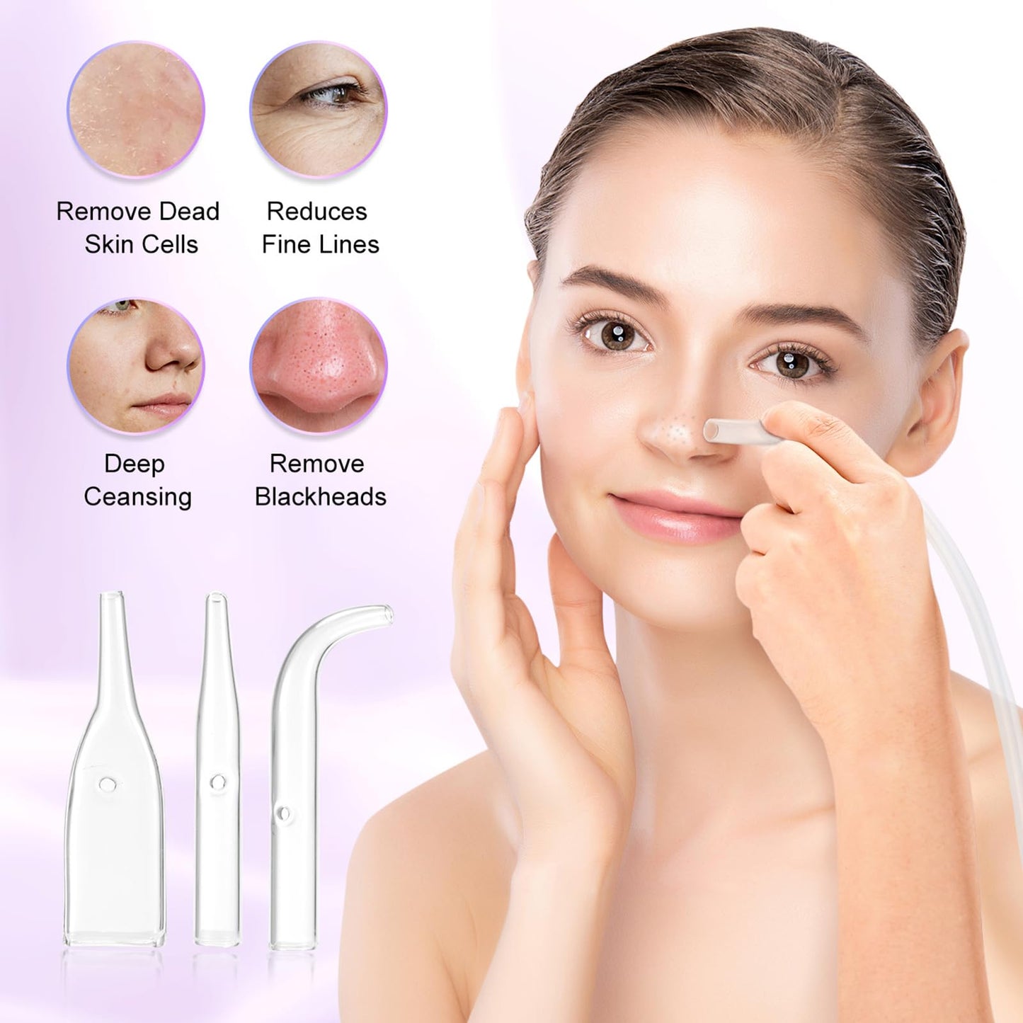 Diamond Microdermabrasion Machine Professional for Facial UNOISETION 3 in 1 Home Microdermabrasion Machine for Skin Exfoliating, Blackhead Removal, Spray Facial Moisturizing