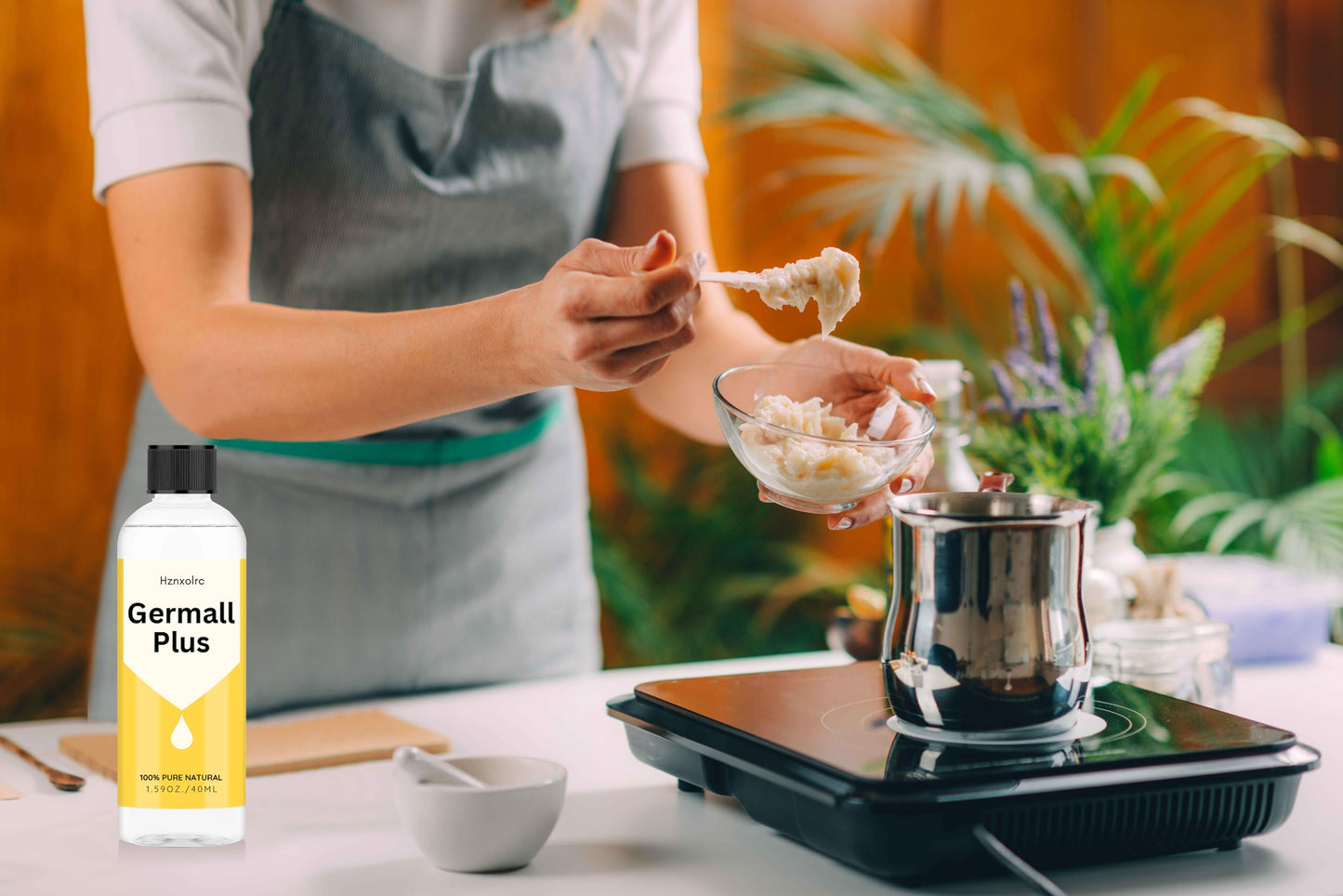 11 oz Liquid Germall Plus Preservative, Oil Soluble Natural Preservative, Germall Plus Suitable for Making Soap, Conditioners, Lotion, Creams and More