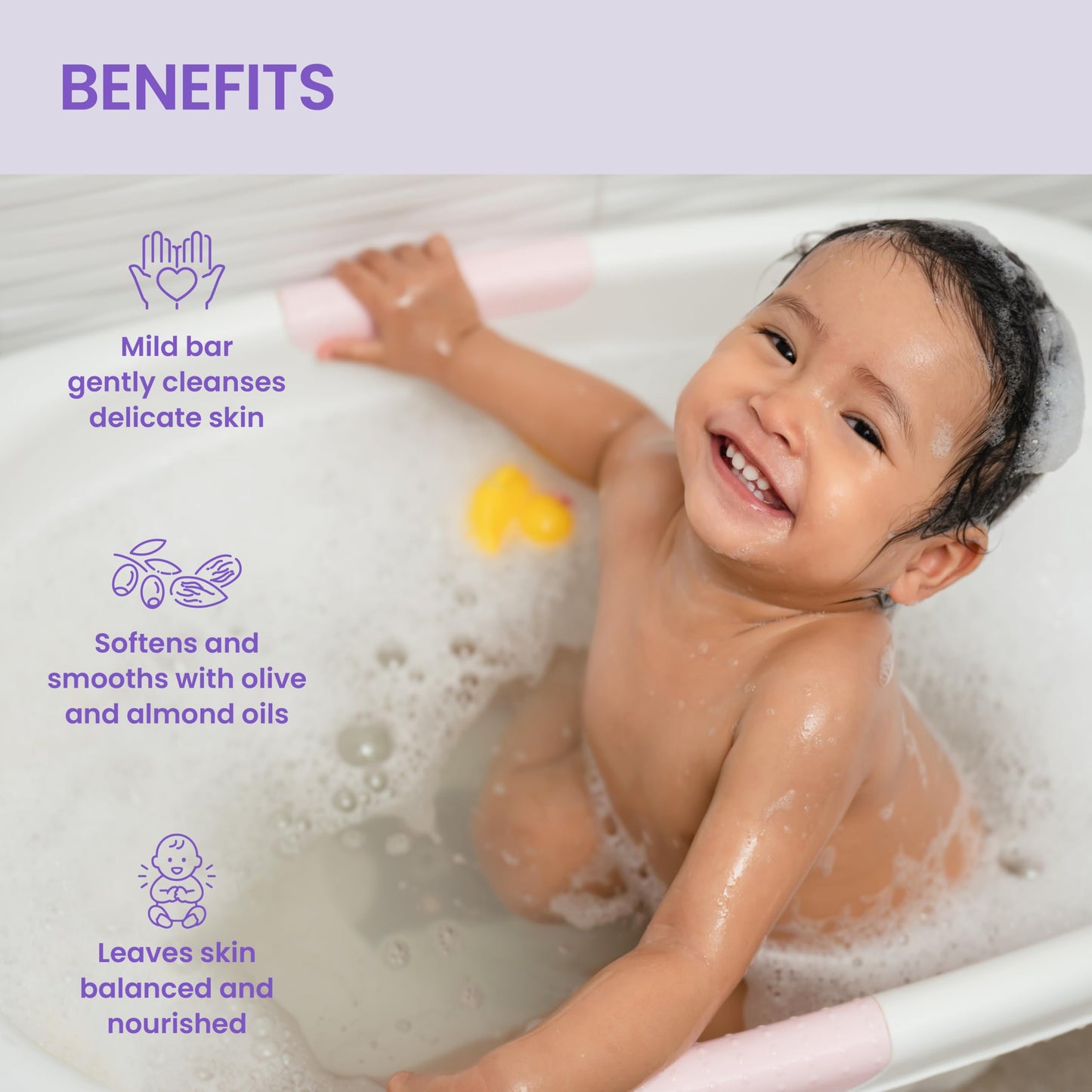 Himalaya Refreshing Baby Bar, Gentle Herbal Cleanser for Baby’s Delicate Skin, Soothes and Hydrates, No Post-Bath Dryness, Adds Freshness, Clinically Studied, 4.41 oz (125g) 3 Pack
