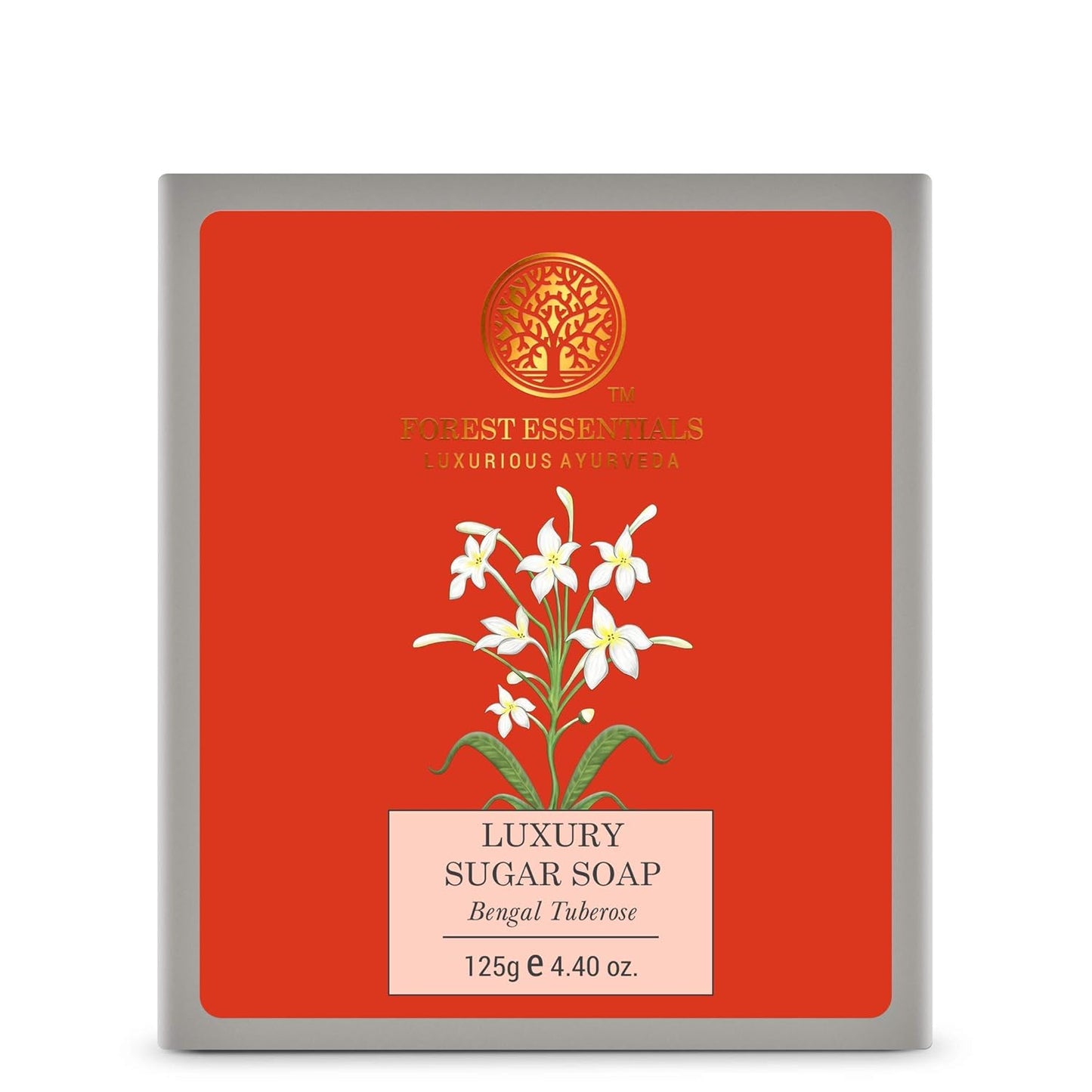 Luxury Sugar Soap - Bengal Tuberose Scented Exfoliating Bar | 125g
