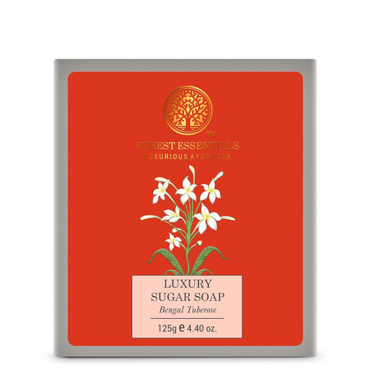 Luxury Sugar Soap - Bengal Tuberose Scented Exfoliating Bar | 125g