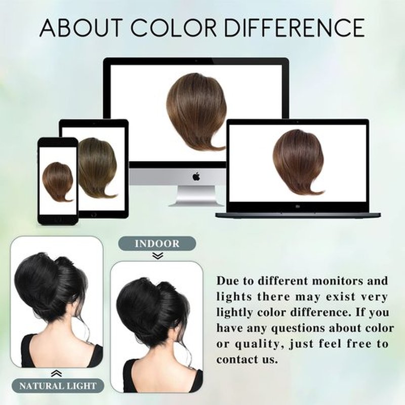 HSLHDI Messy Hair Bun Hair Piece for Women Short Bun Tousled Synthetic Elastic Scrunchies Hairpiece for Women Girls (1-1pcs, 2/30#-Light Black mix light auburn)…