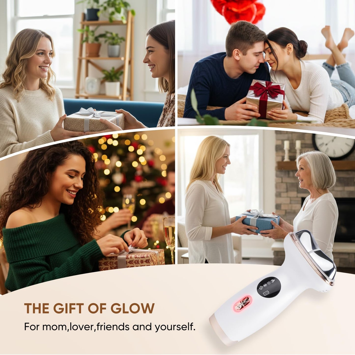 Kdune 7-in-1 Microcurrent Facial Device, Red Light Therapy Face Massager with Hot & Cold Gua Sha for Morning Depuffing & Daily Skin Care