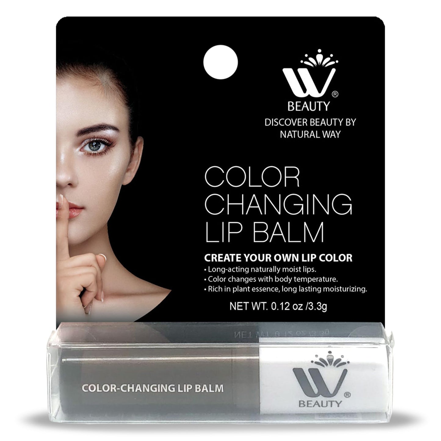 WBM Care Lip Balm 4-Pack, 3.3g Each – Enriched with Vitamin E, Color-Changing Tinted Moisturizer, Provides Long-Lasting Repair, Hydration, and Soft, Smooth Lips