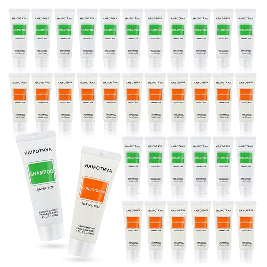Travel Size Shampoo and Conditioner Set - Individually Wrapped 30ml | Portable Hotel Toiletries for Guests, Travel, Charity