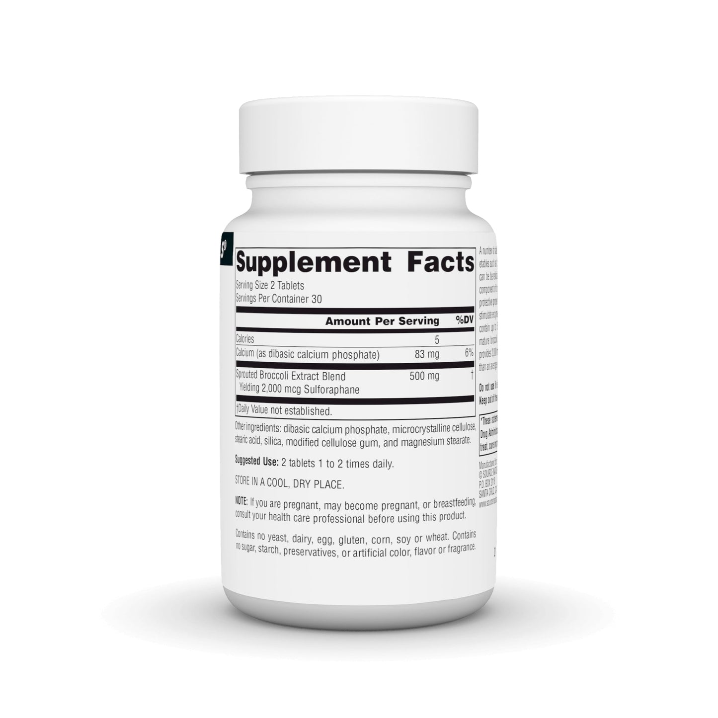 Source Naturals Broccoli Sprouts Extract, 250 mg - 60 Tablets