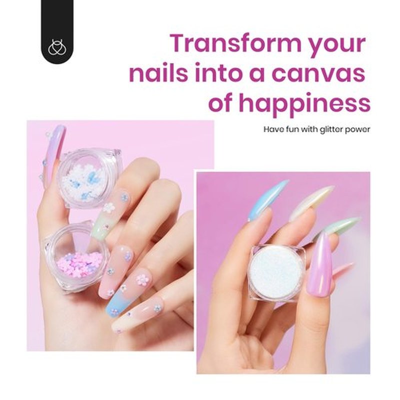 Beetles Poly Extension Gel Nail Kit Bubblegum Garden 23Pcs Chrome Powder Include, 12 Colors Poly Nail Gel Starter Kit All-In-1 Summer Nails Pink Green Blue Gel Polish for Nail Extension