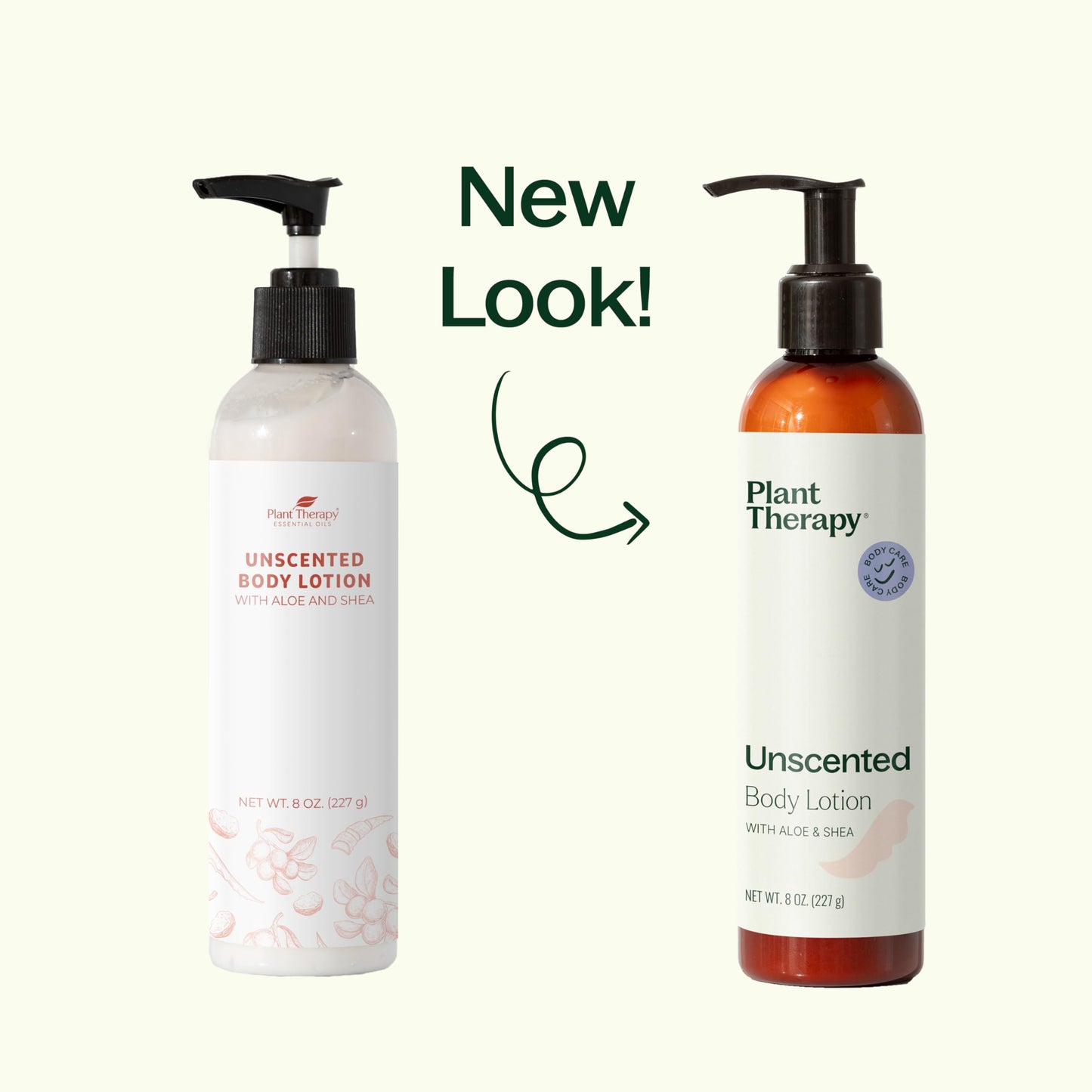 Plant Therapy Unscented Body Lotion with Aloe and Shea, Hydrate and Nourish Skin with Botanical Ingredients, 8 oz
