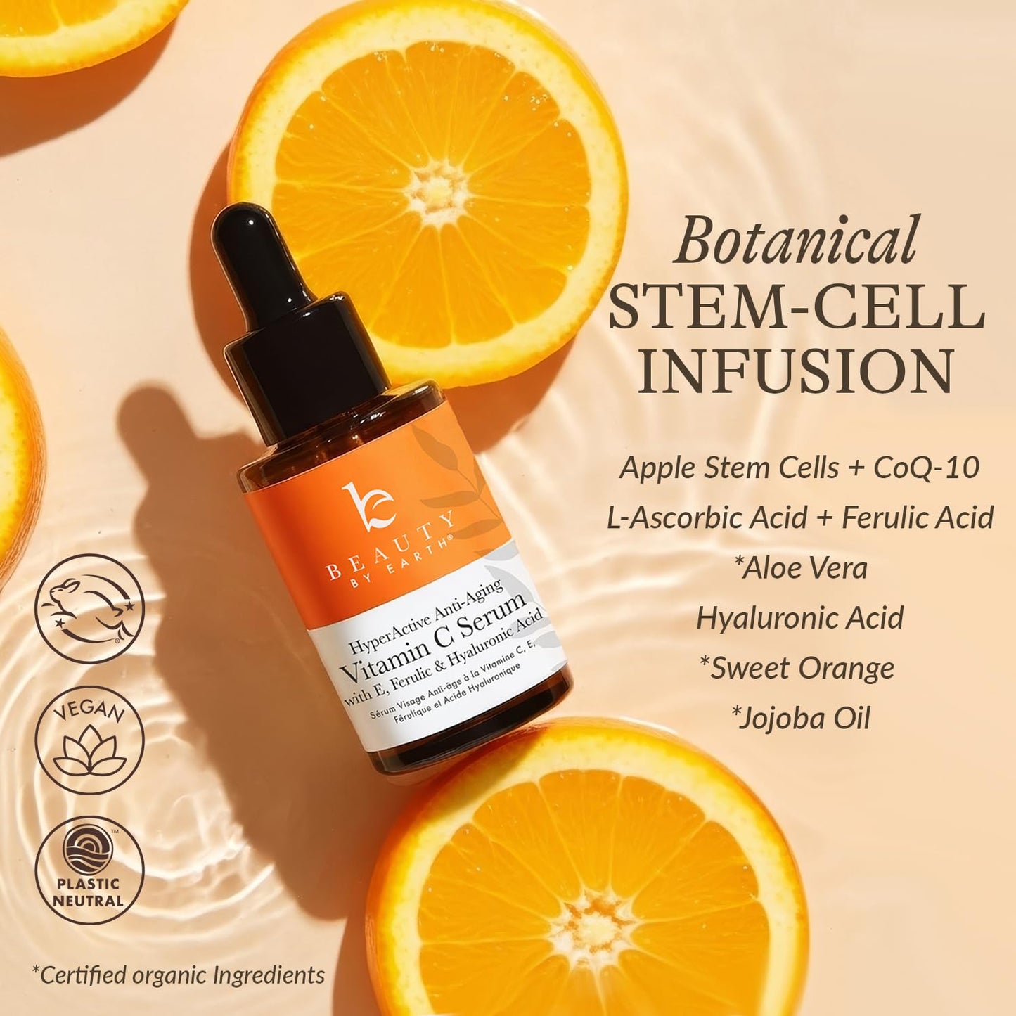 Vitamin C Face Serum - USA Made with Natural & Organic Ingredients