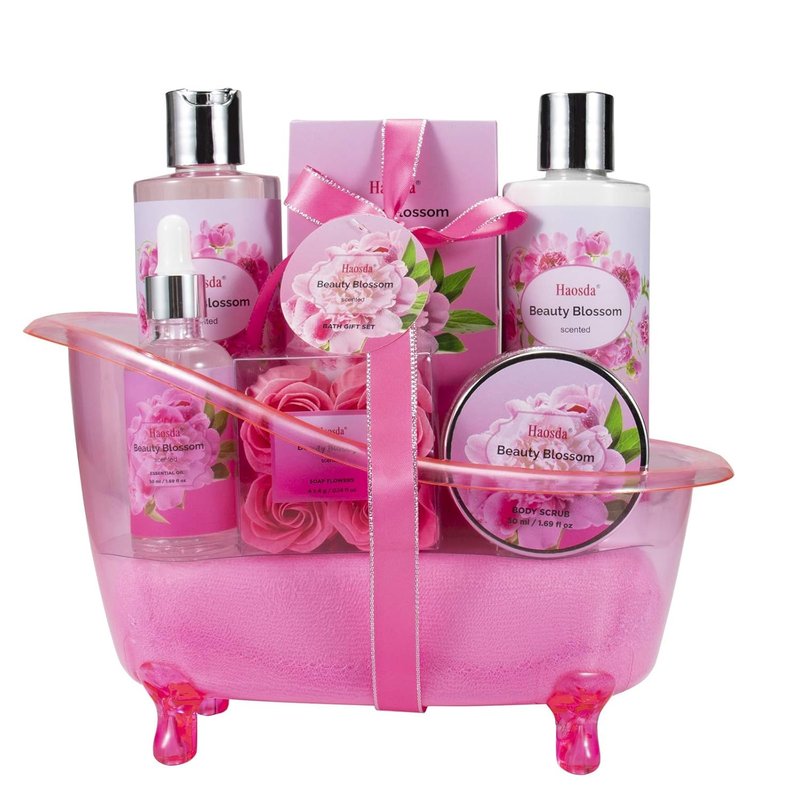 Bath Set Spa Gifts for Women Mothers Day Gifts Basket Relaxing Home Spa Bath and Body Set Luxury Self Care Kit with Essential Oil Body Lotion Birthday Gift for Her