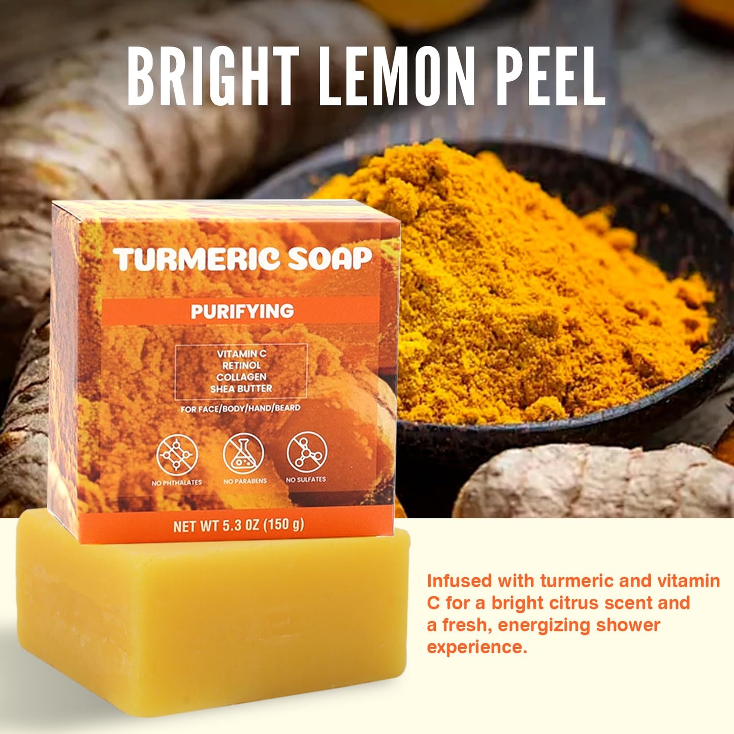 Rinse & Robust Men’s Soap Bar for Men – Natural Mens Soap – Bright Lemon Zest – Fresh, Uplifting Clean Scent – Easy-to-Enjoy for Everyday Use – All Skin Types – 5.3 oz (4-Pack)