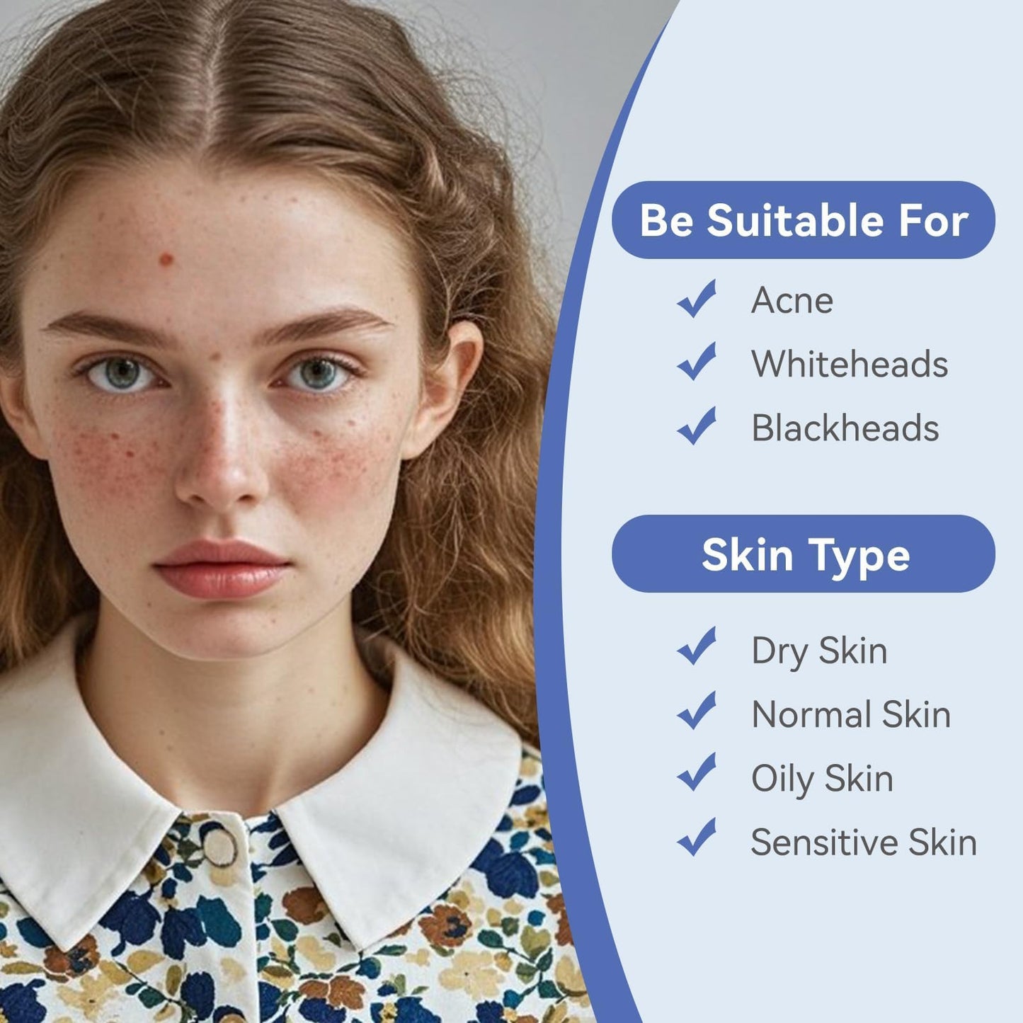 OMADOTO Invisible Pimple Patches for Face, Ultra-Thin Hydrocolloid Acne Patches, Covering Zits & Blemishes, Suitable Daytime Discreet Under Makeup, Zit Stickers, 12mm 72 Count