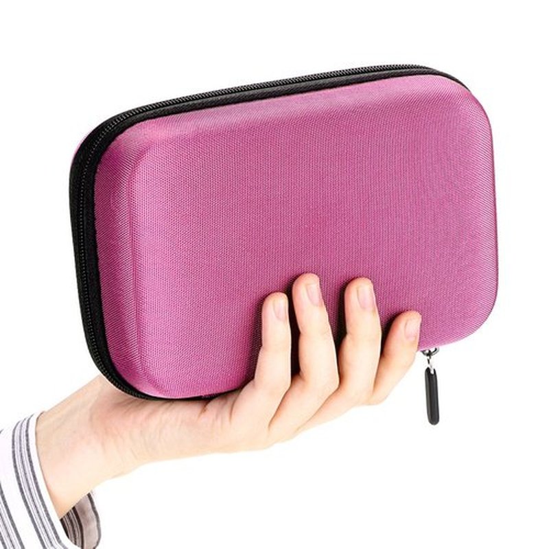 Hipiwe Hard Shell Essential Oil Carrying Case Holds 12 Bottles (Can hold 5ml, 10ml, &10ml Rollers) Travel Size Essential Oils Bag Organizer (Pink)