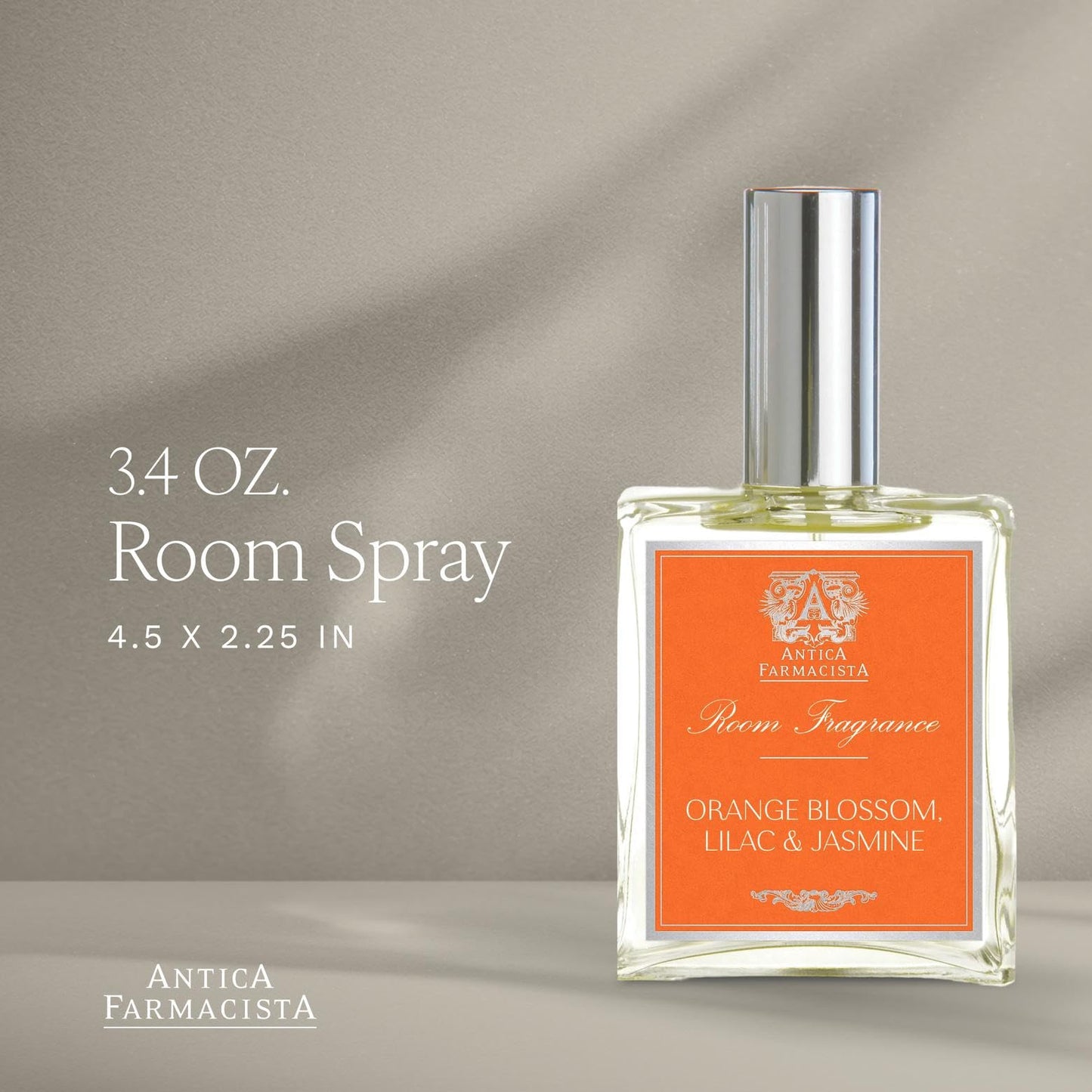 Antica Farmacista Room Spray - Elegant House Spray - Long-Lasting, Room Fragrance - Luxury Gift for Housewarming - Orange Blossom, Lilac & Jasmine, 3.4 fl oz