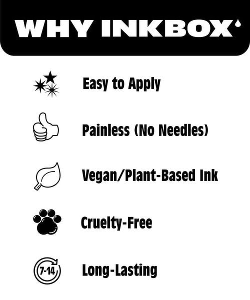 Inkbox Temporary Tattoos, Semi-Permanent Tattoo, One Premium Easy Long Lasting, Water-Resistant Temp Tattoo with For Now Ink - Lasts 1-2 Weeks, Journey Line, 7 x 2 in