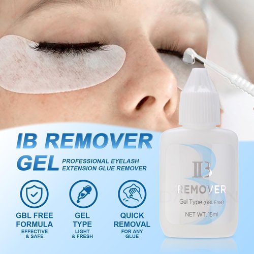 1 Bottle IB Glue Remover Gel Korea Original 15ml Clear Gel Type Debonder Eyelash Removal Adhesive Helper