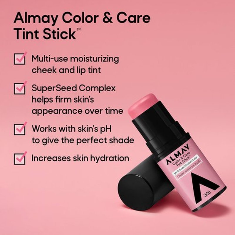 Almay Color & Care Tint Stick Blush, 100 Natural Flush, 0.25 oz