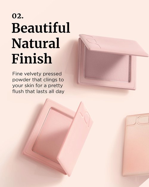 VDL Cheekstain Pastel Blush for Cheeks (Hey, Gorgeous, 0.2oz) - Lightweight, Velvet Powder Formula - Seamless, Long-Lasting, Natural-Looking Glow | Korean Makeup
