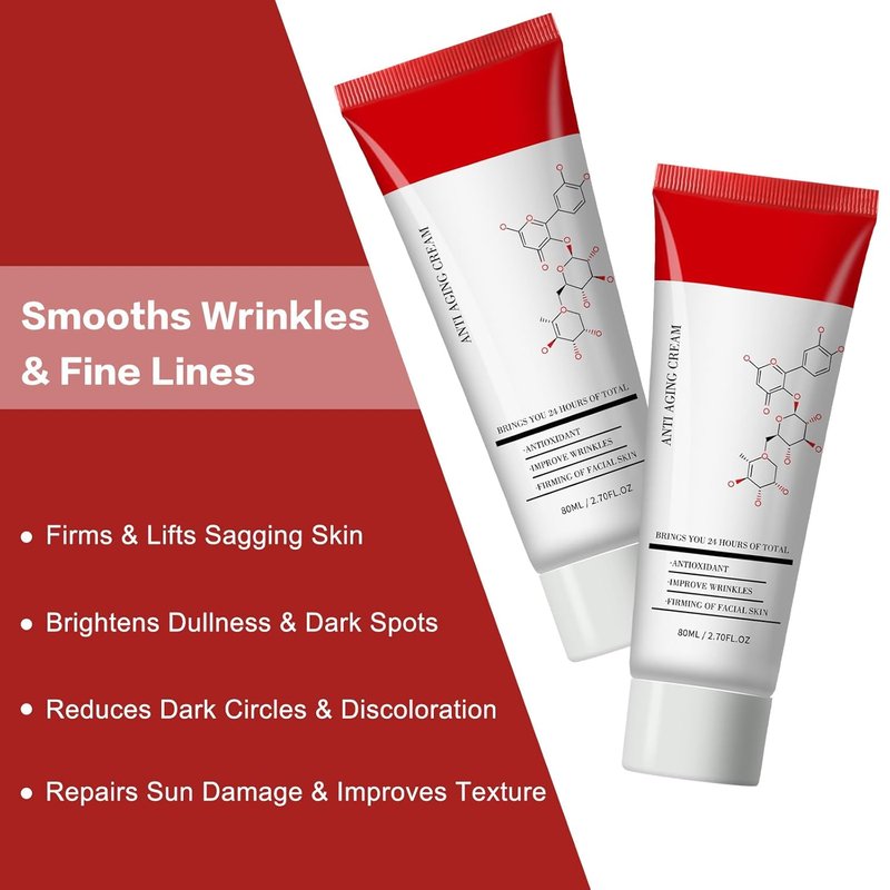 Skincare All-in-One Anti-Aging Cream - Facial Moisturizer for Fine Lines & Dark Circles | 2.7 fl. oz