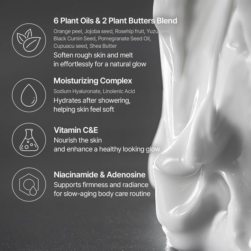Silky Gleam Body Lotion - Botanical Oils & Niacinamide for 24H Hydration | Glowing Orchard (450ml)