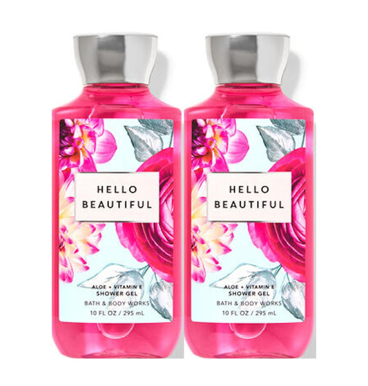 Hello Beautiful Shower Gel Gift Set - 10 Oz | Luxurious Hydrating Formula, 2 Pack
