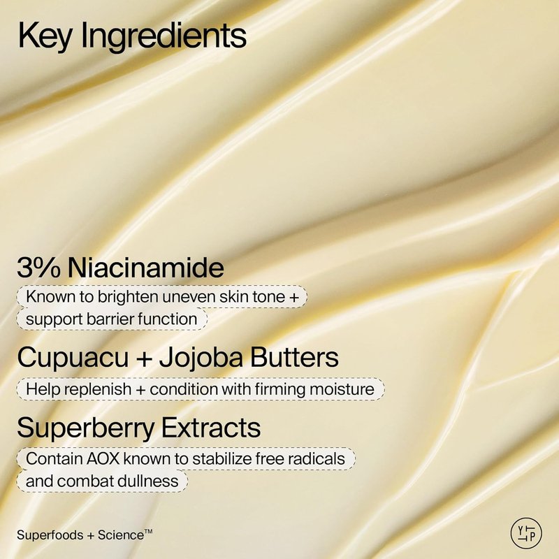 Superberry Hydrate + Glow Dream Body Butter - Brightens Skin Tone with 3% Niacinamide, Jojoba Oil & Vegan Ingredients | 8 oz Scented Lotion