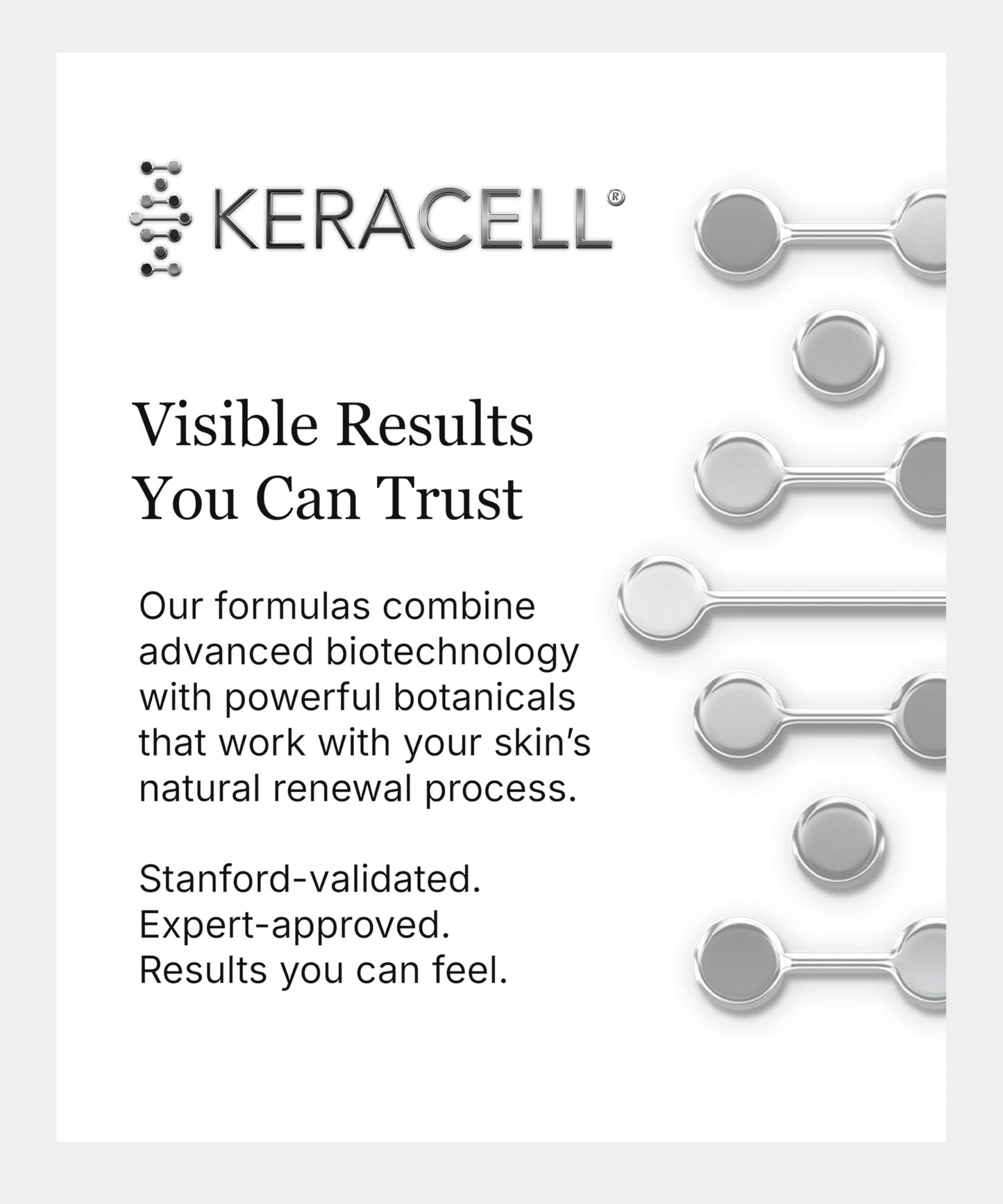 KERACELL Deep Moisturizer Face Cream – Rejuvenating Cream with Human Stem Cell Extract Technology for Dry, Mature Skin – Facial Moisturizer for Men & Women with Plant-Based Retinol Alternative, 1.7 oz