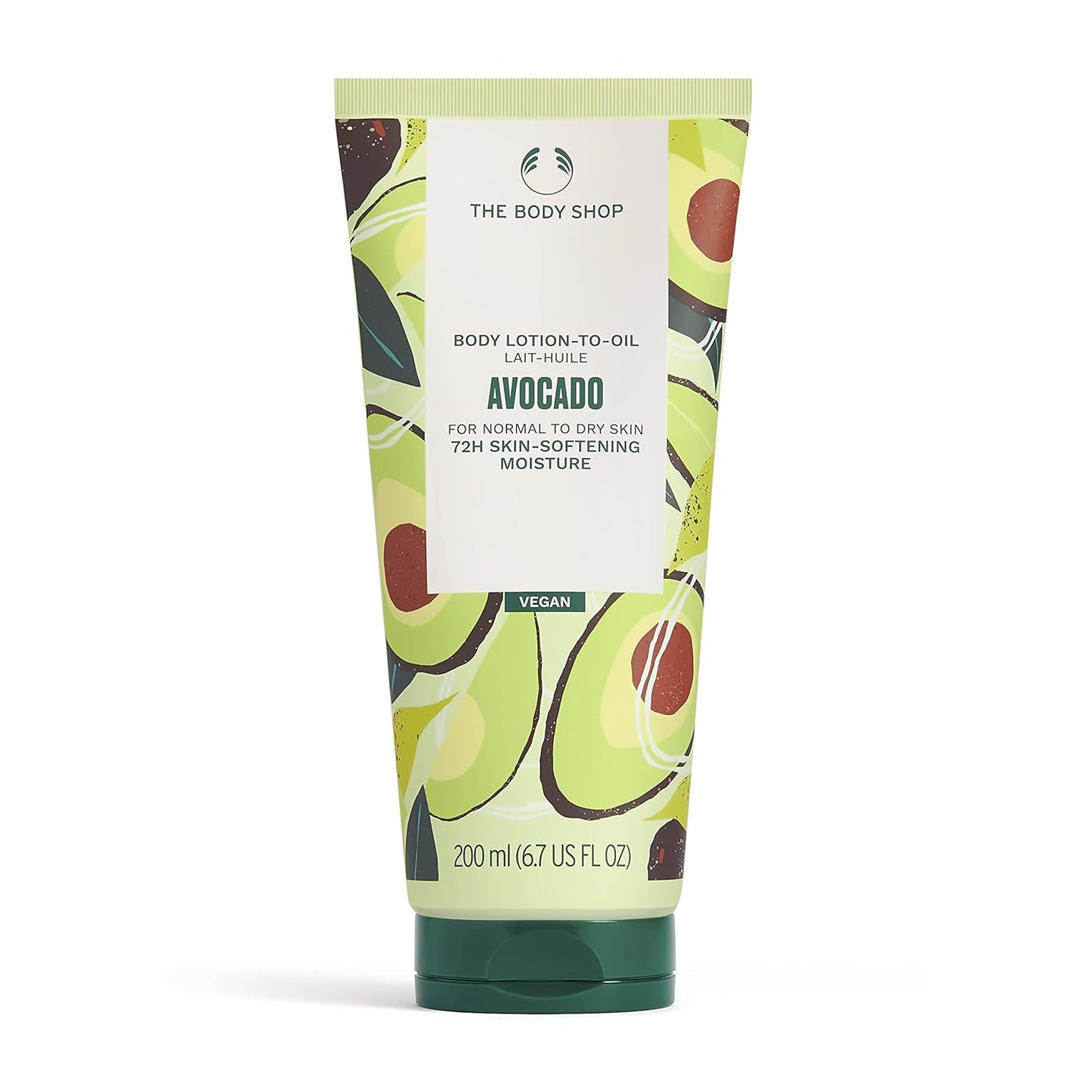 Avocado Lotion-to-Oil for Dry Skin - 72Hr Moisture, Vegan Formula | The Body Shop 6.7 FL OZ
