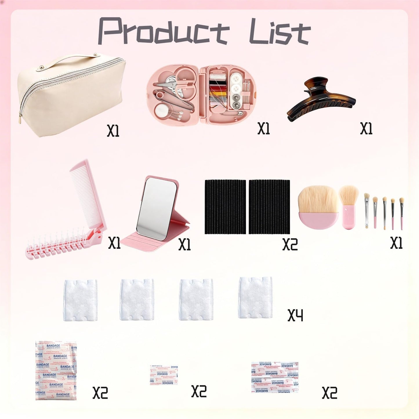 RISESAILS 80+ Piece Wedding Emergency Kit for Brides Ultimate Wedding Essentials and Bridal Shower Gifts Portable Cosmetic Case for Travel and Stuff